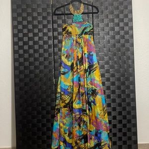 Long Print Dress